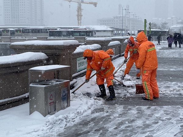 项目动态 | 以雪为令！918博天堂天津项目全力以赴做好除雪工作